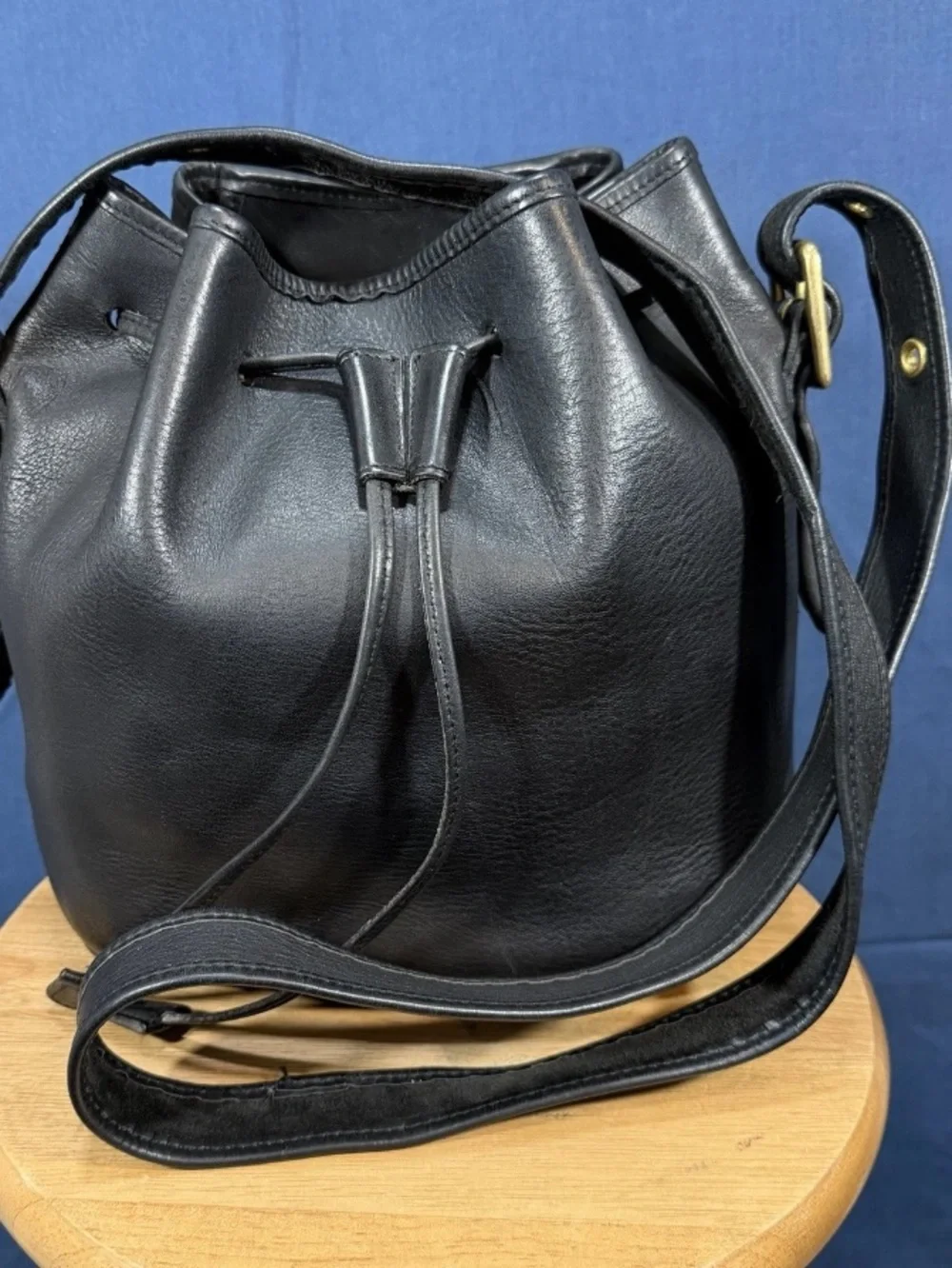COACH Lula's Legacy Bag Black Leather Shoulder Bag 90s Made in USA